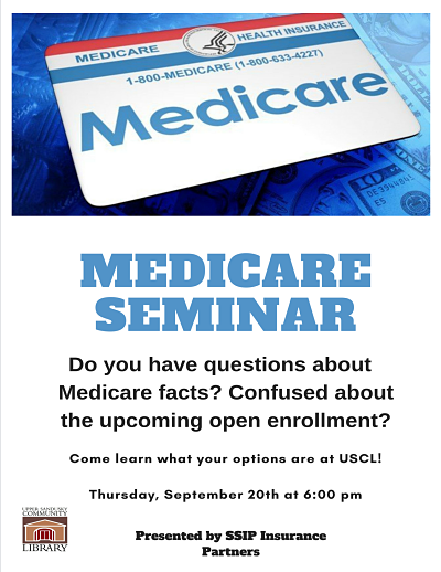 flyer with medicare seminar information