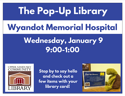 Pop-Up Library at WMH information