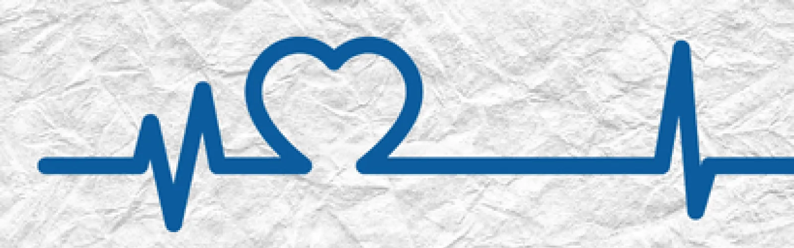 A heartbeat line symbol that includes a heart within it. 
